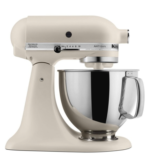 KitchenAid 5qt Artisan Series Tilt-Head Stand Mixer Matte Fresh Linen